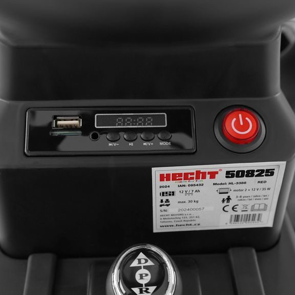 Cordless Tractor for Kids - HECHT 50825 RED