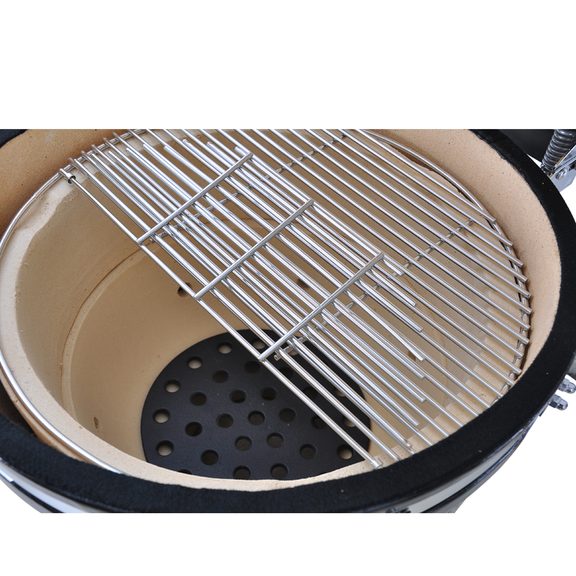Ceramic charcoal garden grill - HECHT FERNO BLACK