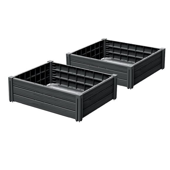 Plastic Raised Garden Bed 76x62x46cm