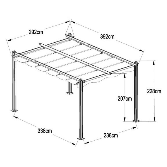 Pergola - HECHT PERGOLA 4x3