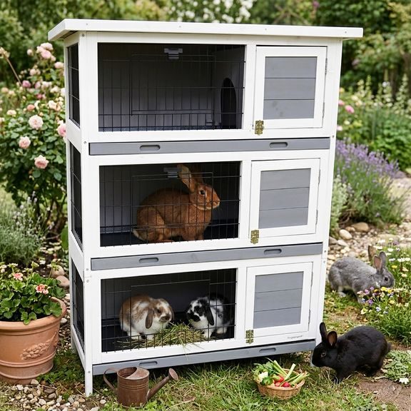 Three-Storey Rabbit Hutch - PROMINENT EMILY