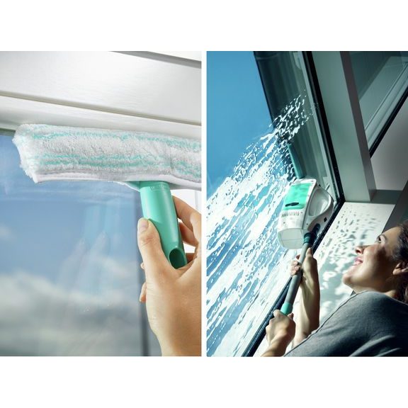 Vysavač na okna - LEIFHEIT Window Cleaner, oboustranný mop a 43 cm tyč