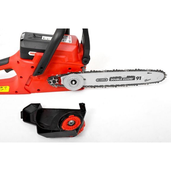 Systém upnutí řetězu a lišty