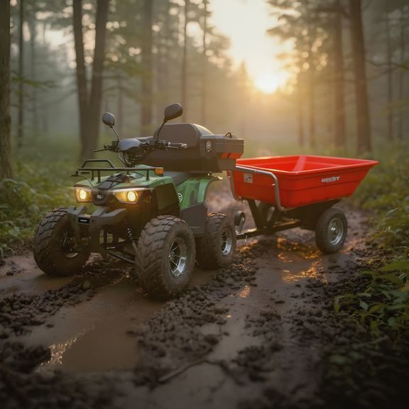 Battery-Powered Quad Bike - HECHT 56199 ARMY