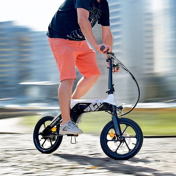 Electric bike - HECHT COMPOS MINI BLACKWHITE