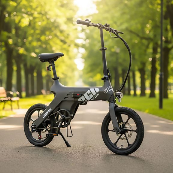 E-bike - HECHT COMPOS MINI GREY