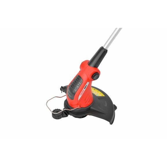 Díky malému kolečku se snadněji zastřihávají okraje trávníku