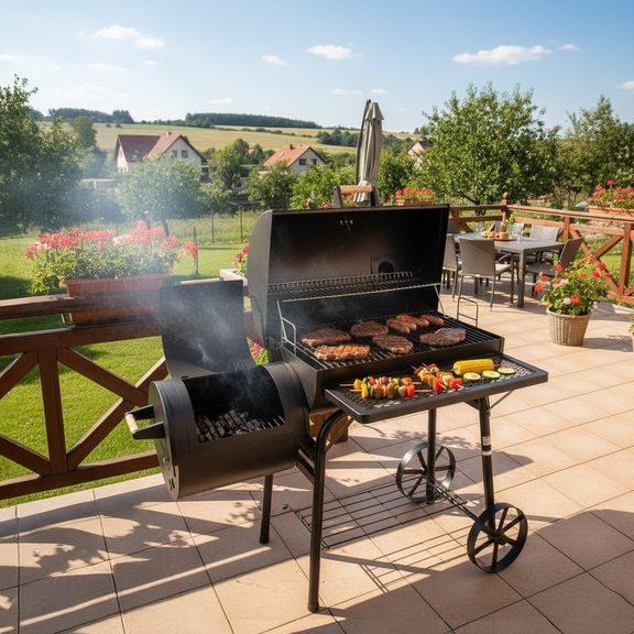 Charcoal garden grill - HECHT SENTINEL