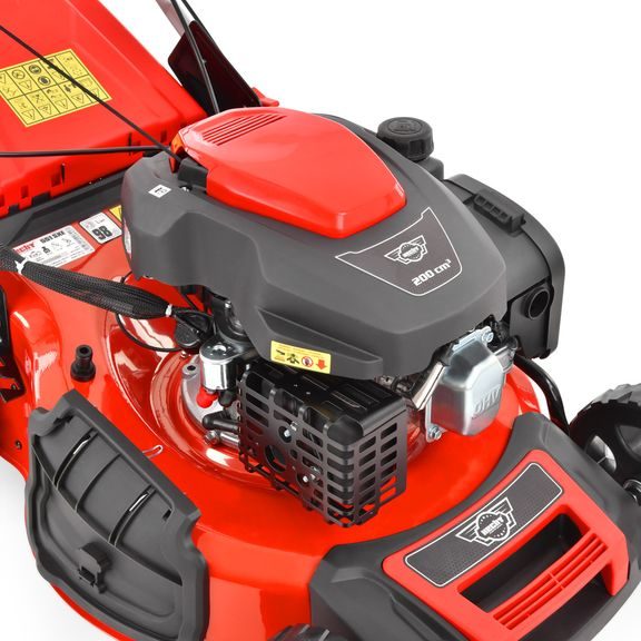 Petrol lawn mower with self propelled system - HECHT 551 SXE 5 in 1