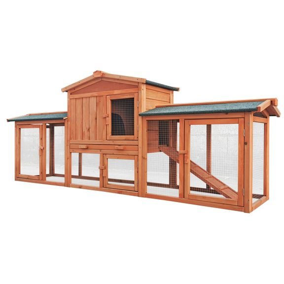 Rabbit Hutch with Run - PROMINENT CONNIE