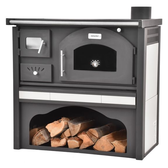 Wood stoves with oven - HECHT VULCANUS BEIGE