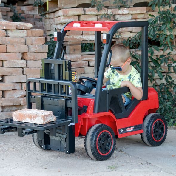ACCU FORKLIFT FOR KIDS - HECHT 52108 RED