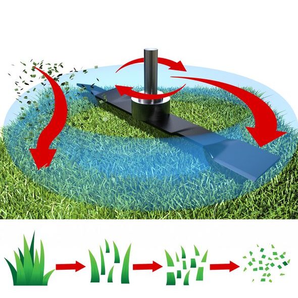 PETROL LAWN MOWER WITH SELF PROPELLED SYSTEM - HECHT 5484 SXE 5 IN 1