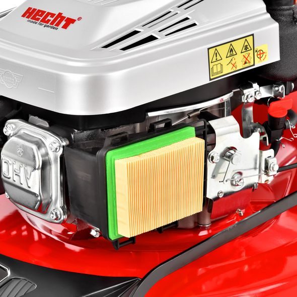 PETROL LAWN MOWER WITH SELF PROPELLED SYSTEM - HECHT 553 SW 5 IN 1