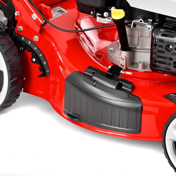 PETROL LAWN MOWER WITH SELF PROPELLED SYSTEM - HECHT 553 SW 5 IN 1