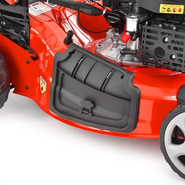 PETROL LAWN MOWER WITH SELF PROPELLED SYSTEM - HECHT 551 SXE 5 IN 1