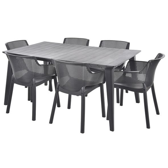 GARDEN FURNITURE SET - HECHT ELISA GRAPHITE 6