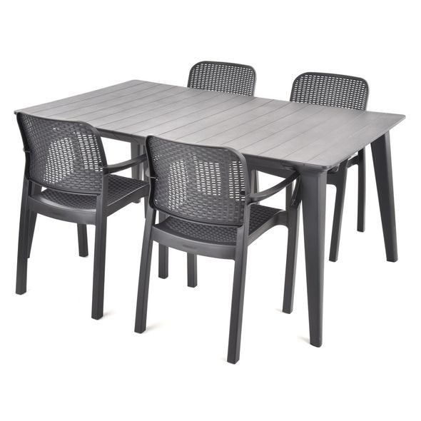 GARDEN FURNITURE SET - HECHT SAMANA SET GRAPHITE 4