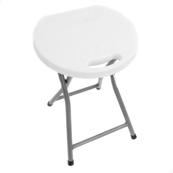 GARDEN STOOL - HECHT FOLDIS WHITE STOOL