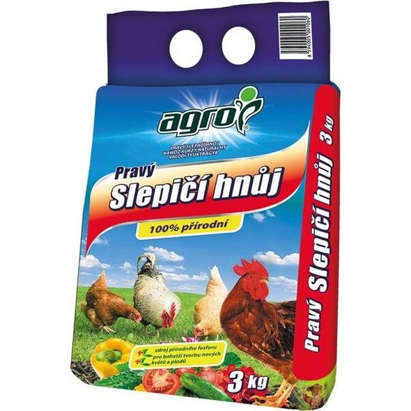 AGRO PRAVÝ SLEPIČÍ HNŮJ 3 KG