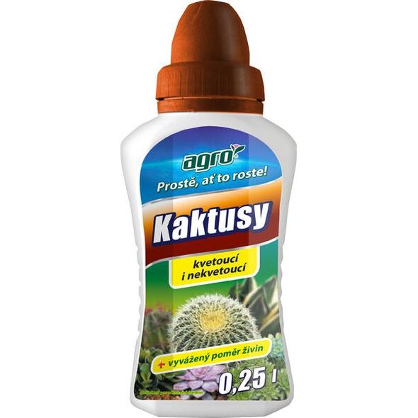AGRO KAPALNÉ HNOJIVO PRO KAKTUSY 0,25 L