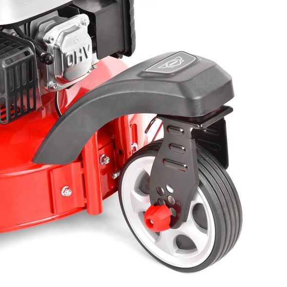PETROL LAWN MOWER WITH 4-SPEED SELF PROPELLED SYSTEM - HECHT 5563 SXE 5 IN 1