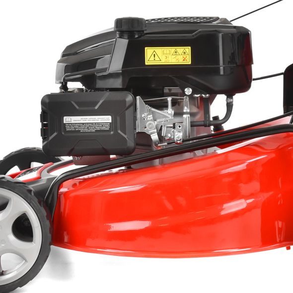 PETROL LAWN MOWER WITH SELF PROPELLED SYSTEM - HECHT 554 SX 5 IN 1