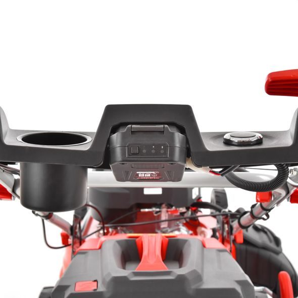 PETROL LAWN MOWER WITH SELF PROPELLED SYSTEM - HECHT 551 SXE 5 IN 1