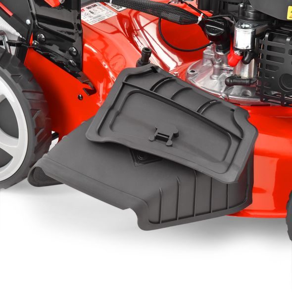 PETROL LAWN MOWER WITH SELF PROPELLED SYSTEM - HECHT 551 SXE 5 IN 1