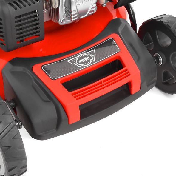 PETROL LAWN MOWER WITH SELF PROPELLED SYSTEM - HECHT 554 SX 5 IN 1