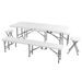 FOLDING GARDEN FURNITURE SET - HECHT FOLDIS WHITE SET 5 - FURNITURE SETS{% if kategorie.adresa_nazvy[0] != zbozi.kategorie.nazev %} - GARDEN FURNITURE{% endif %}