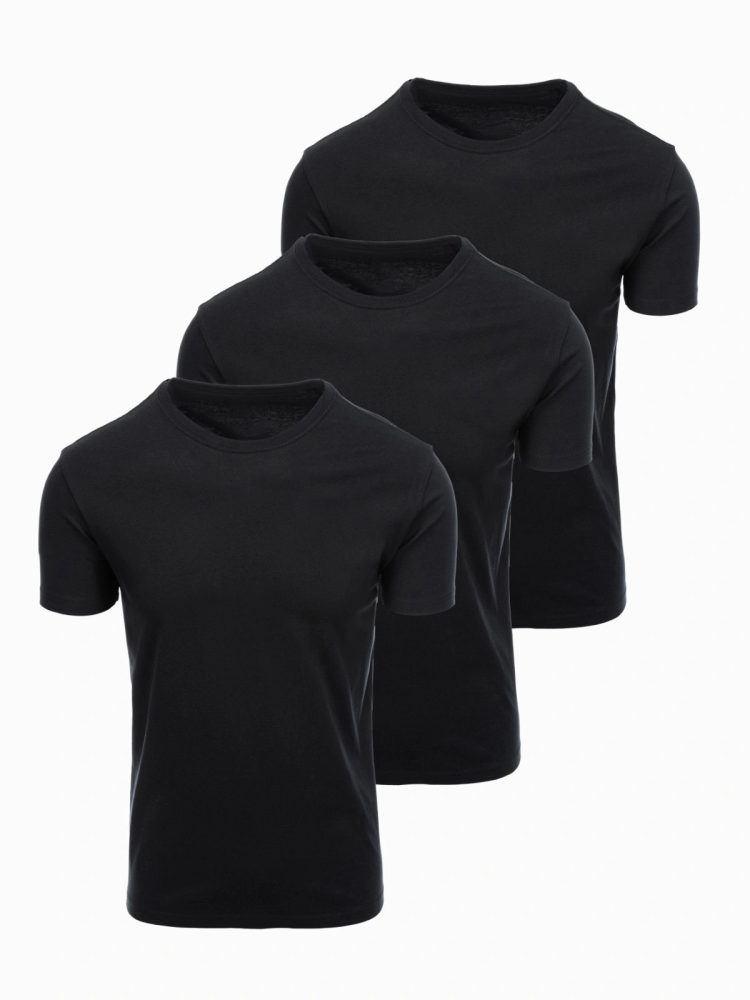 Trije paketi črnih majic V9 TSBS-0268