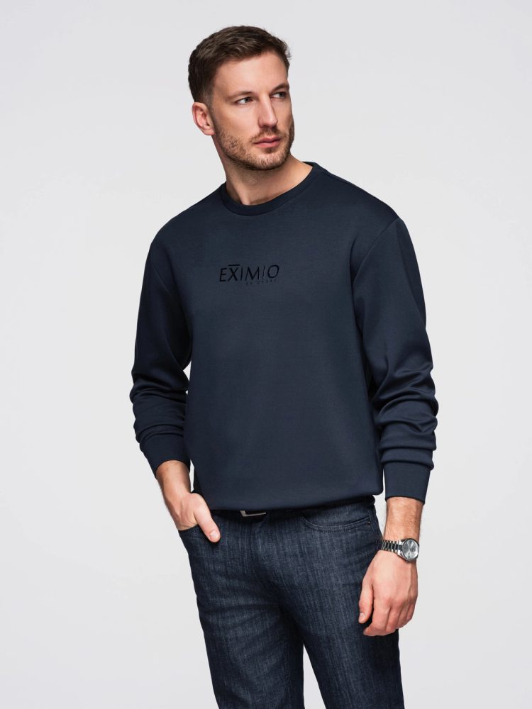 Moderna temno modra jopa s kapuco V4 OM-SNBC-0199