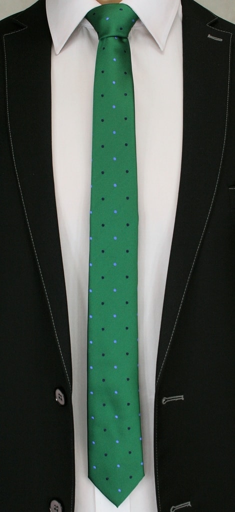 Enobarvna zelena kravata - Pravimoski.si