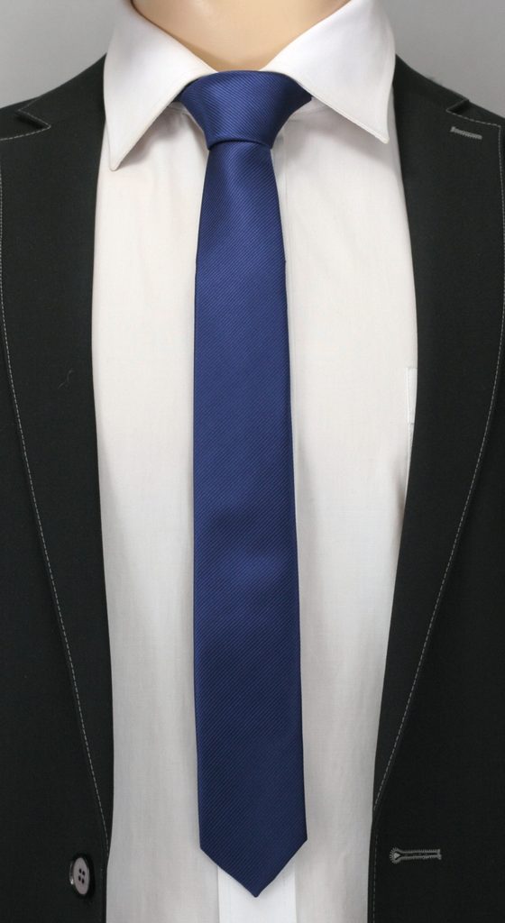 Temno-modra črtasta moška kravata - Pravimoski.si