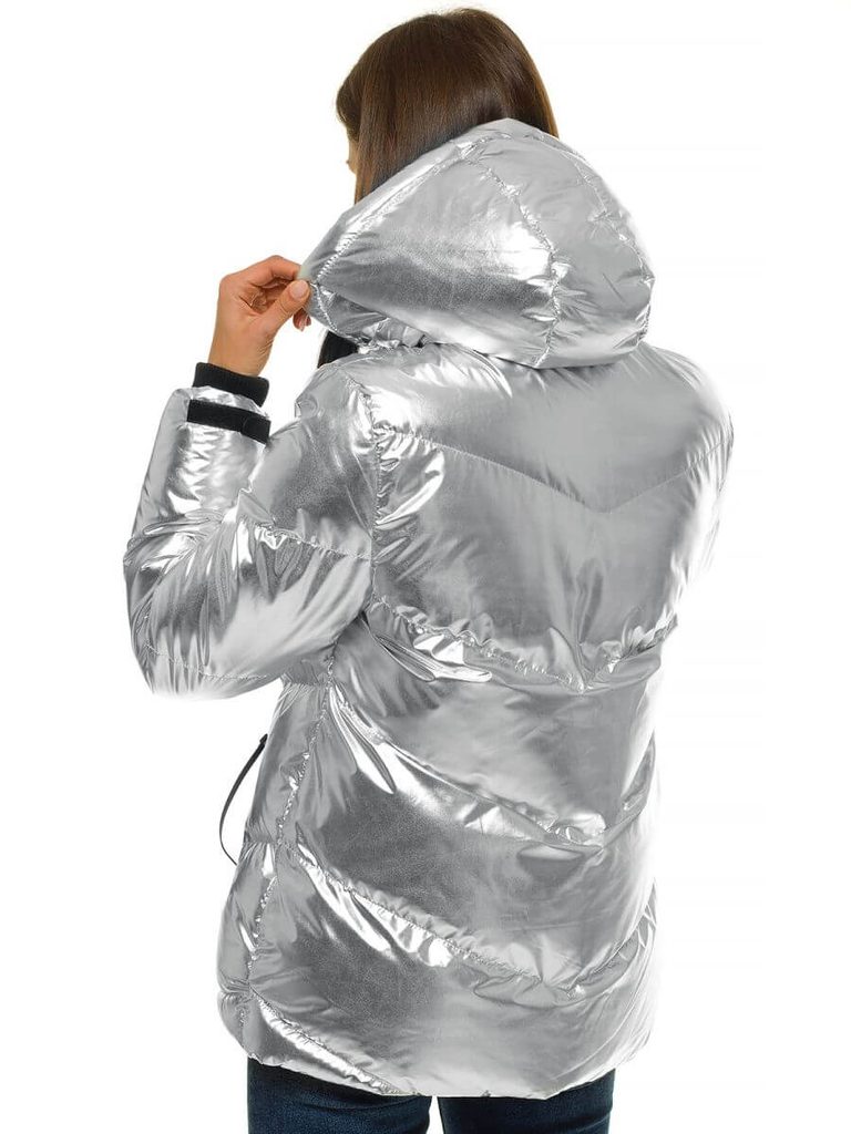 Edinstvena srebrna ženska zimska bunda JS/M23065/4 - Pravimoski.si