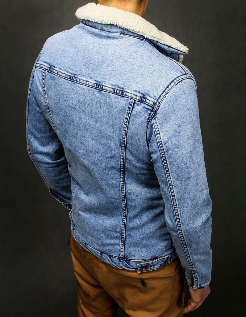 Podložena jeans jakna svetlo-modra - Pravimoski.si