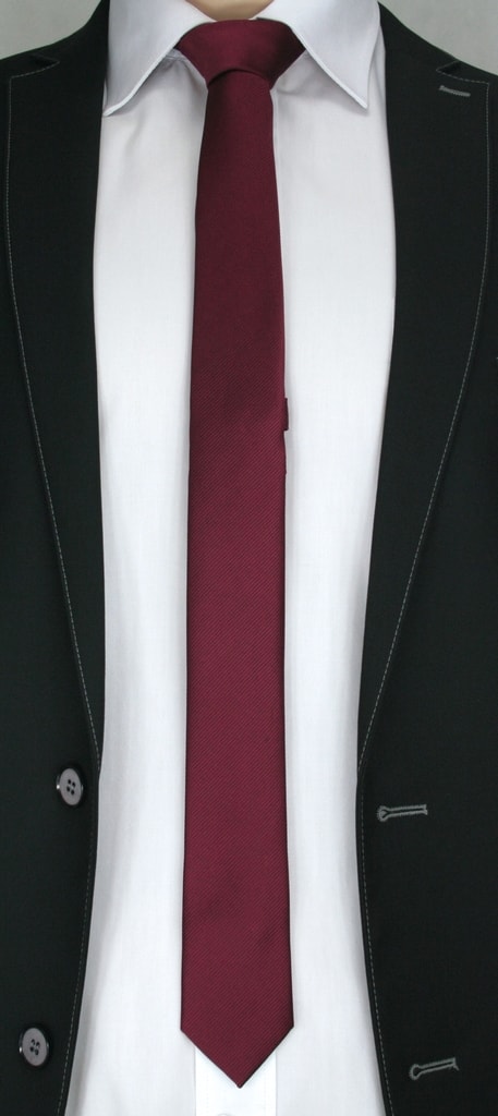 Bordo črtasta kravata za moške - Pravimoski.si