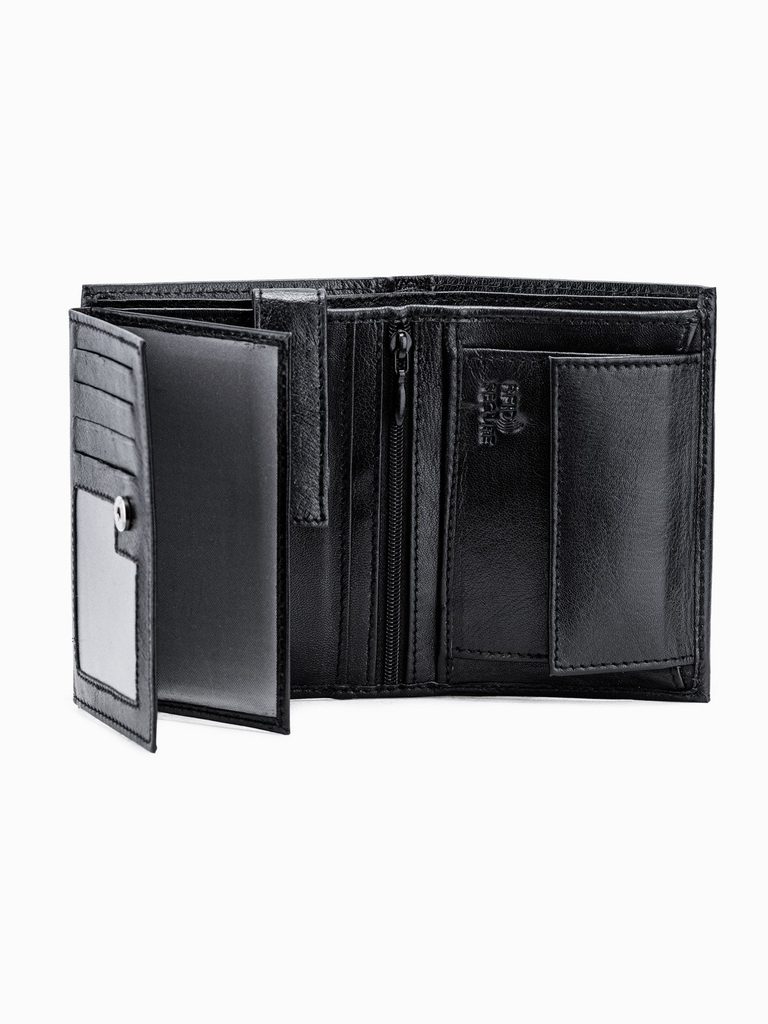 Črna usnjena denarnica A367 - Pravimoski.si