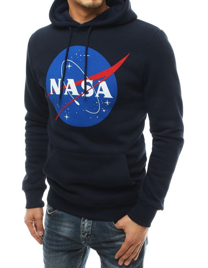 Podložen pulover v granat barvi NASA - Pravimoski.si