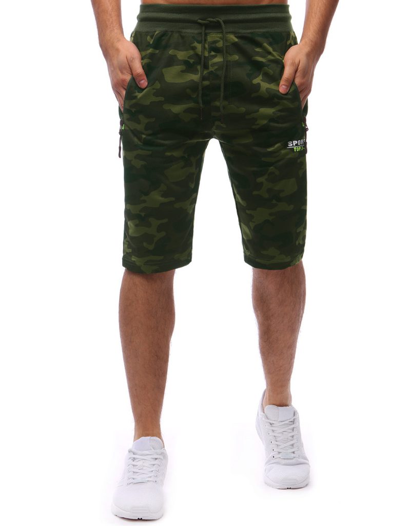 Vojaške zelene moške kratke hlače Sport - Pravimoski.si