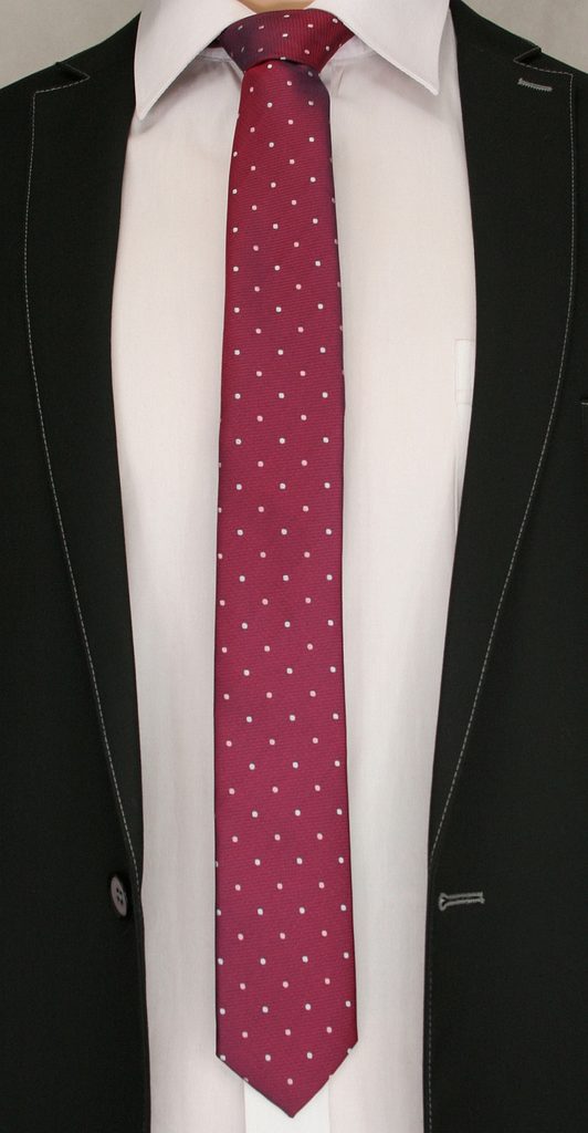 Bordo pikasta kravata - Pravimoski.si