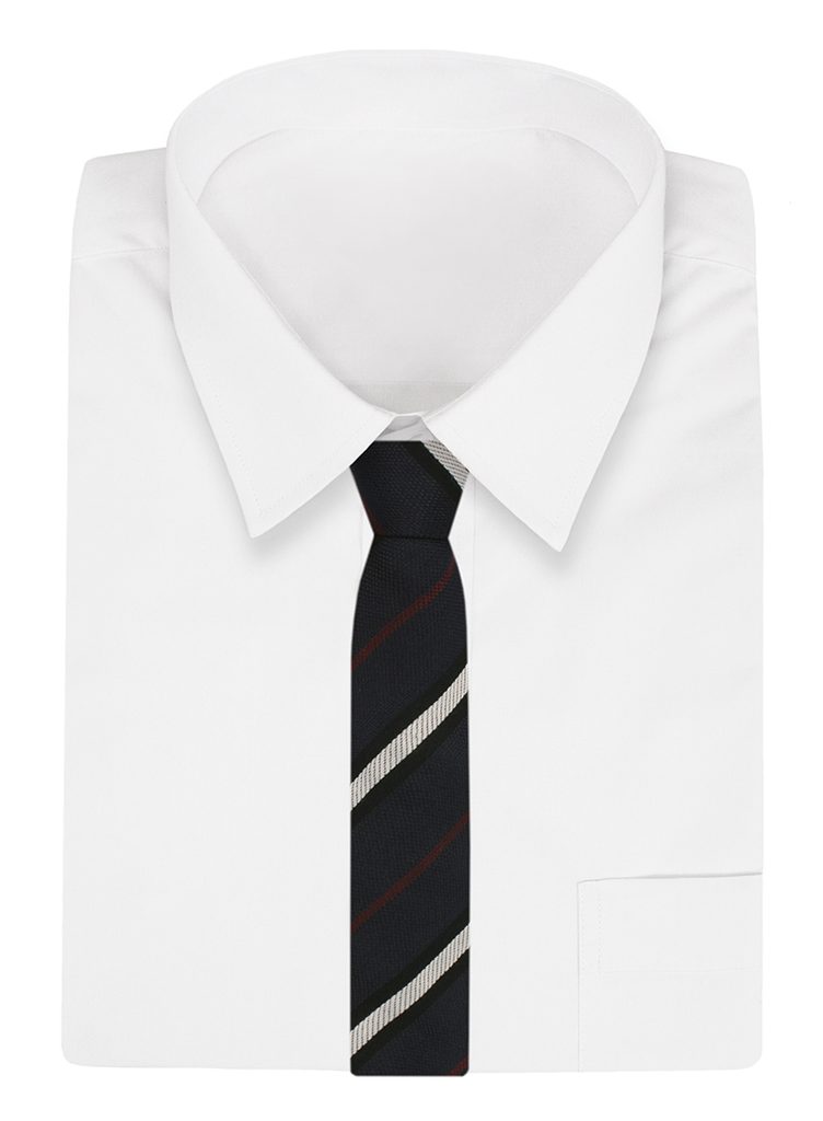 Stilska granat kravata s trendi črtami - Pravimoski.si
