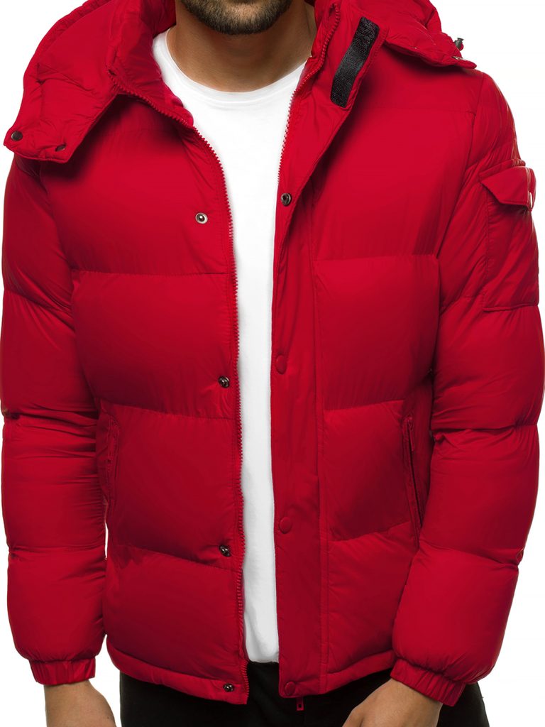 Zimska jakna v bordo barvi JB/JP1161/4 - Pravimoski.si