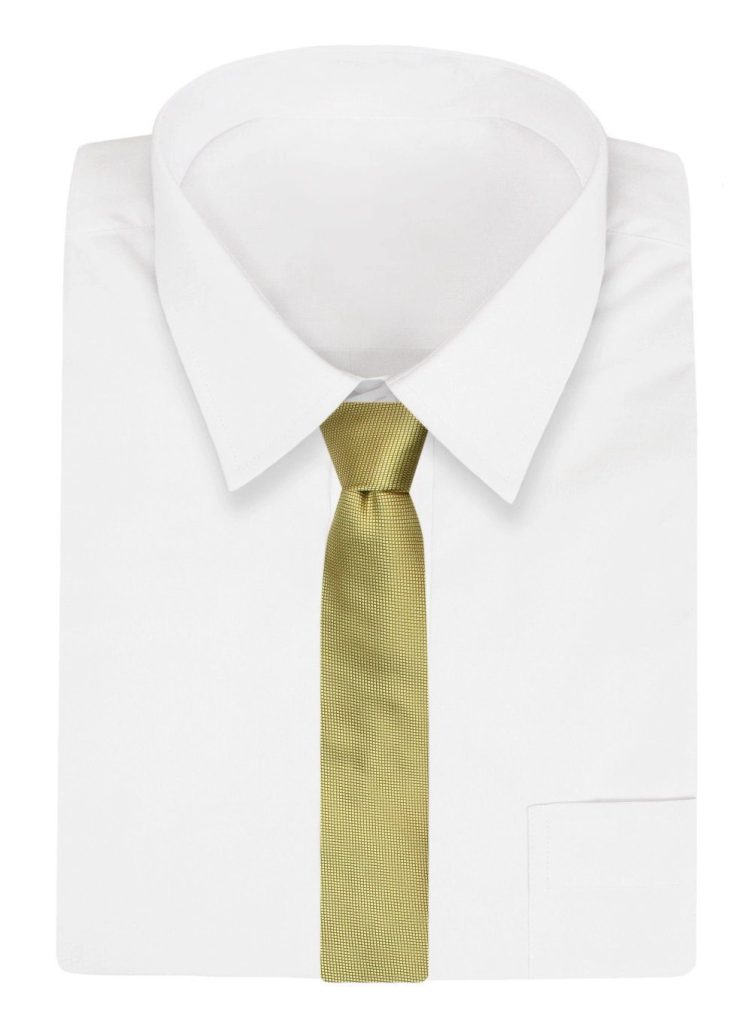 Svilena rumena kravata z nežno teksturo Chattier - Pravimoski.si