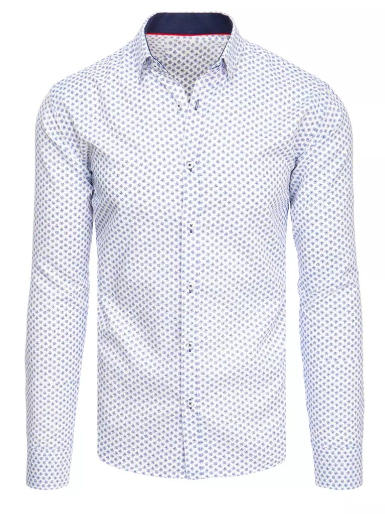 Bela srajca z zanimivim vzorcem - Pravimoski.si