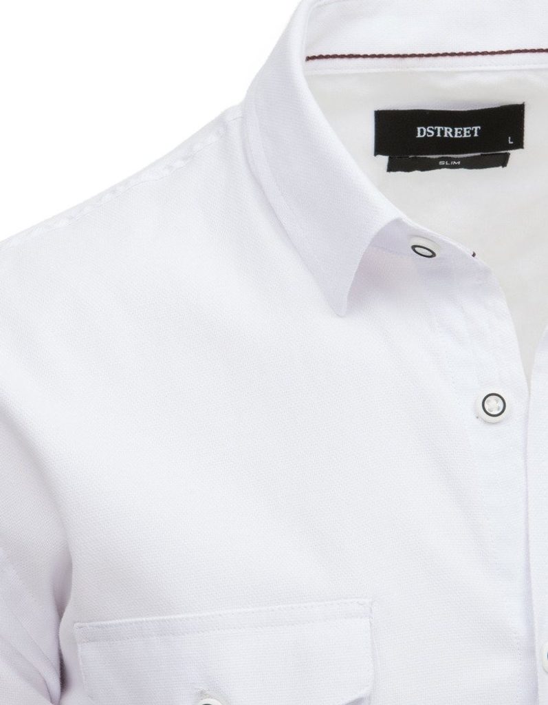 Klasična bela srajca z žepi - Pravimoski.si