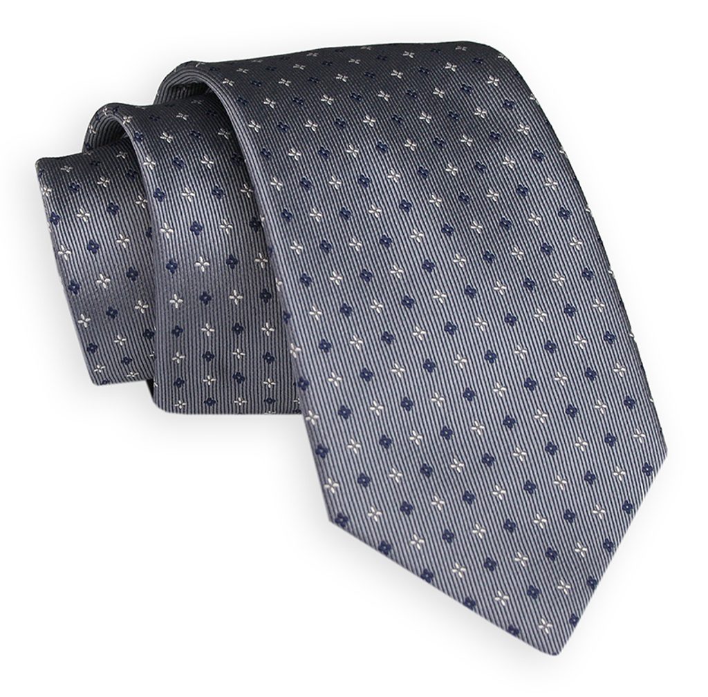 Siva vzorčasta moška kravata - Pravimoski.si