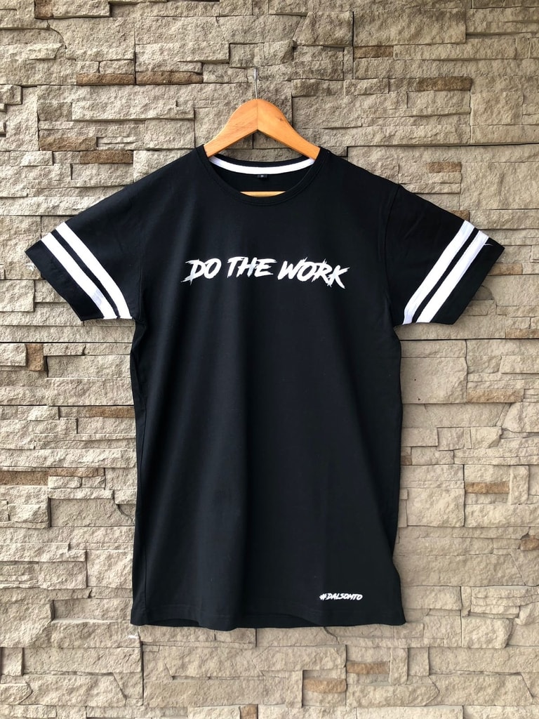 Črna moška majica DO THE WORK - Pravimoski.si