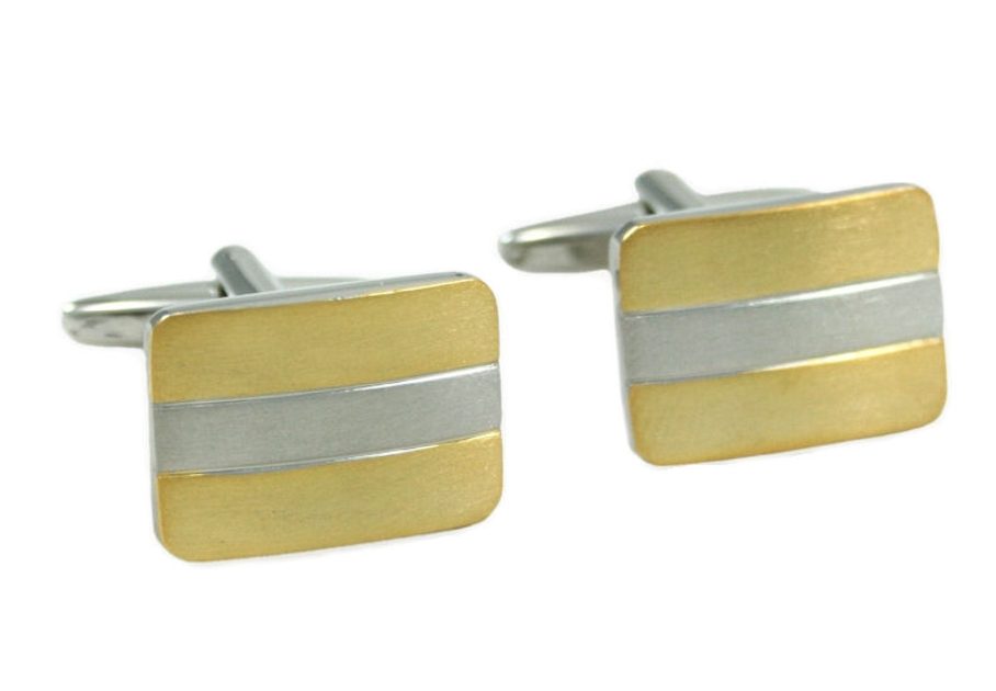 Kombinirani zlato-srebrni manšetni gumbi - Pravimoski.si